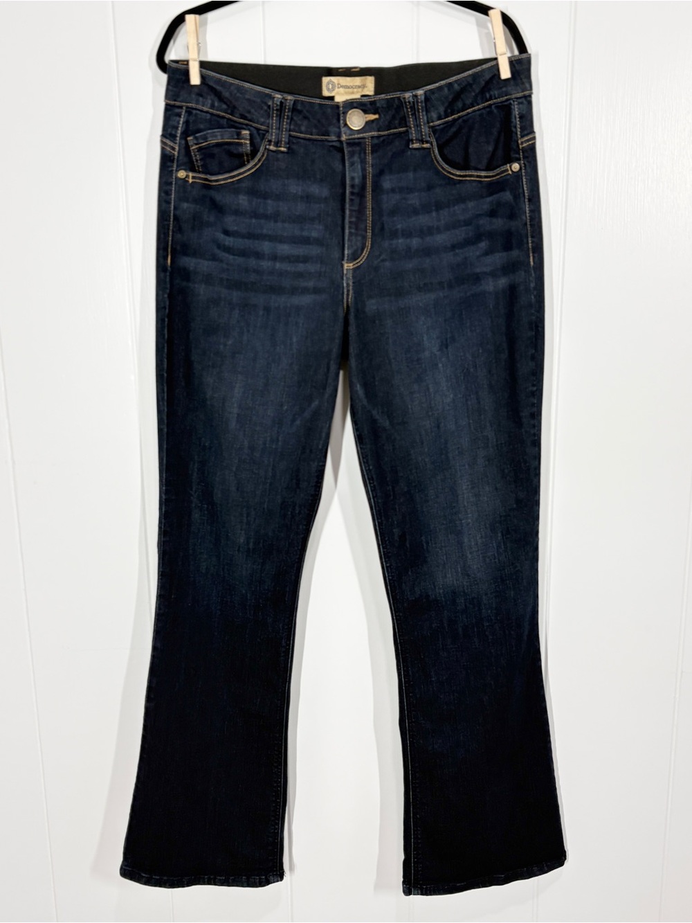 Democracy Ab Technology Bootcut Jeans Size 16 Blue Dark Wash